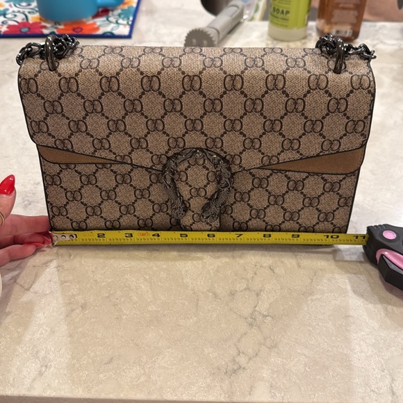 Brown Designer Inspired Crossbody Bag - Picture 4 of 6